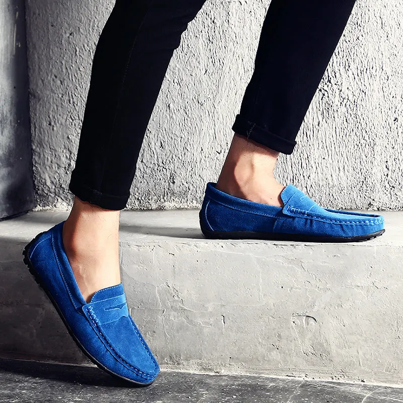 VELOCE GENUINE SUEDE LOAFERS