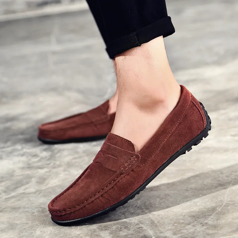 VELOCE GENUINE SUEDE LOAFERS