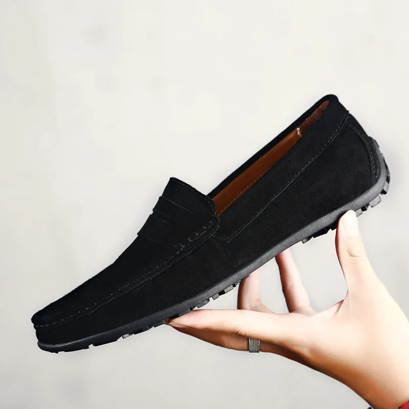 VELOCE GENUINE SUEDE LOAFERS