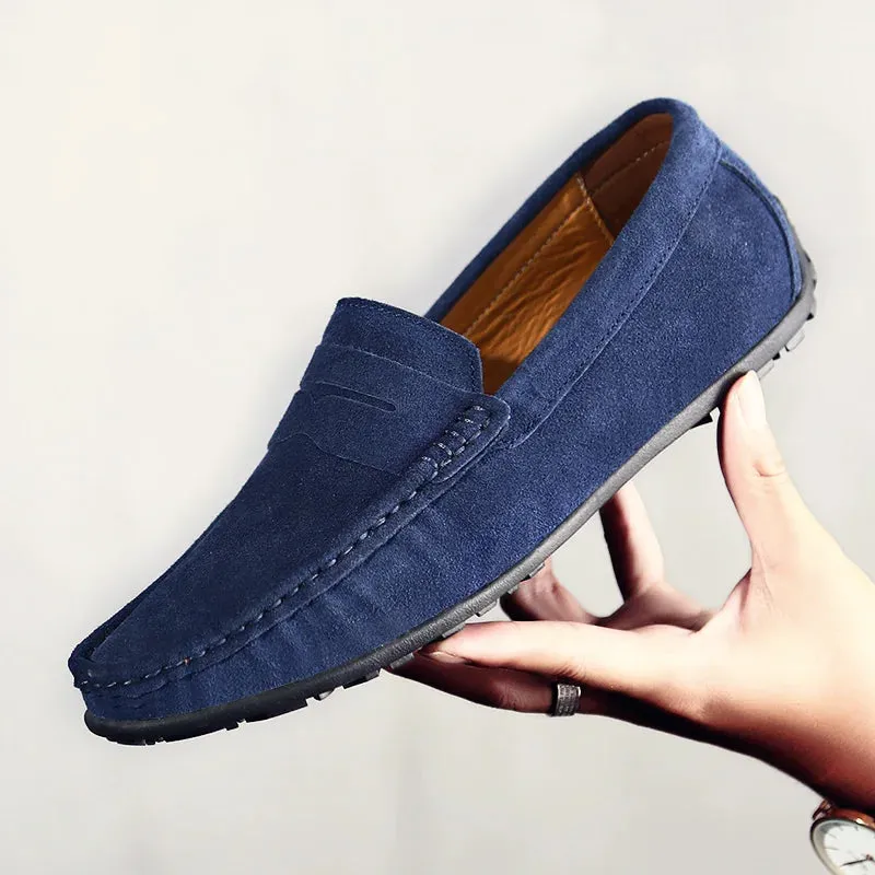 VELOCE GENUINE SUEDE LOAFERS