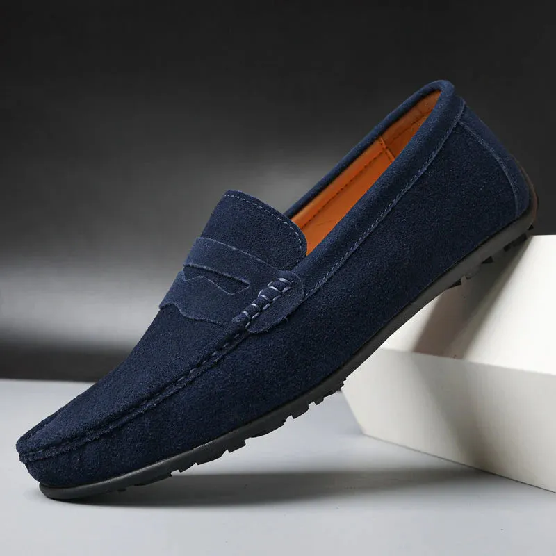 VELOCE GENUINE SUEDE LOAFERS