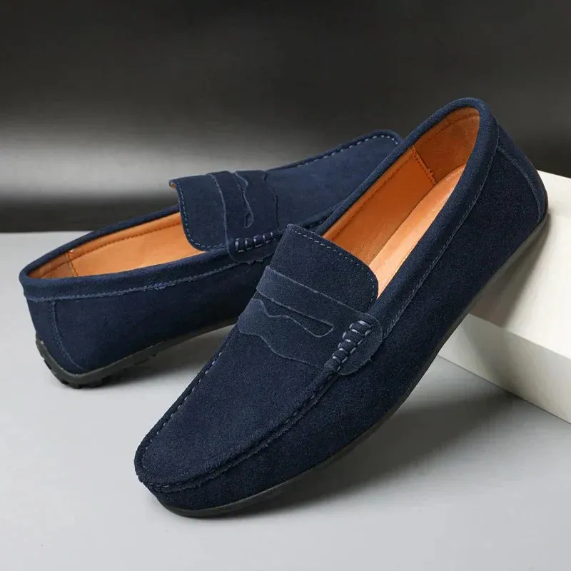 VELOCE GENUINE SUEDE LOAFERS