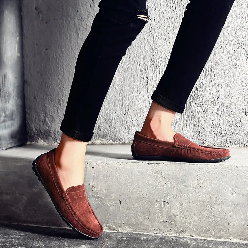 VELOCE GENUINE SUEDE LOAFERS