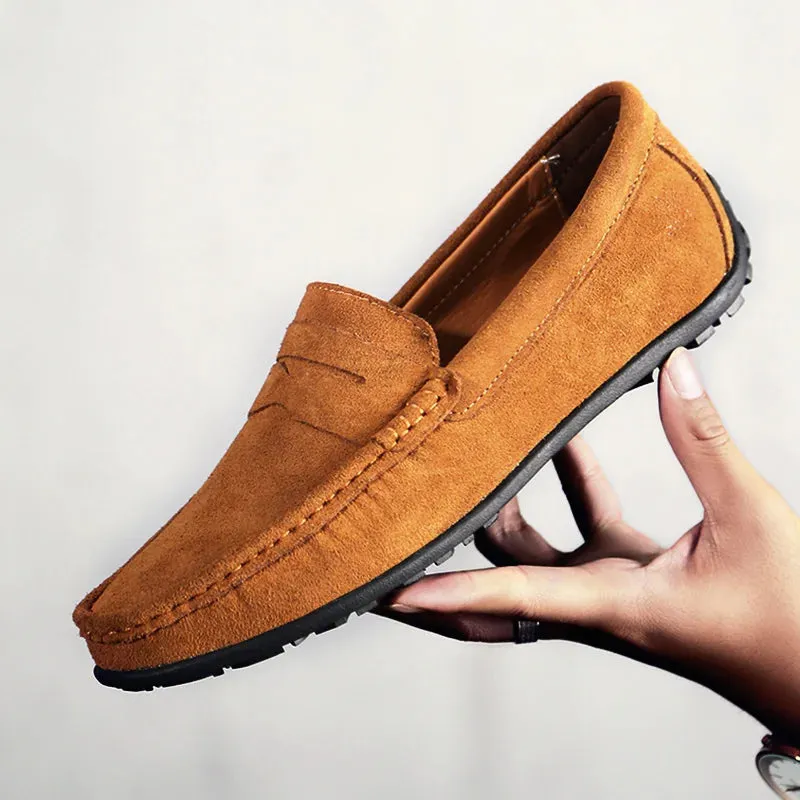 VELOCE GENUINE SUEDE LOAFERS