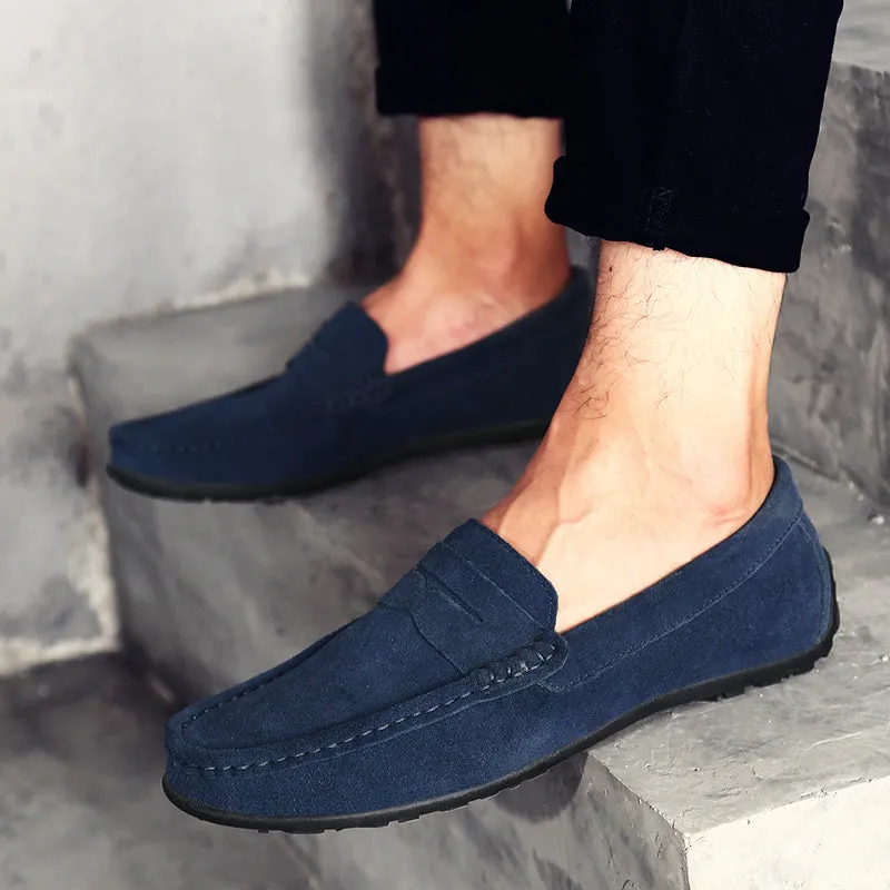 VELOCE GENUINE SUEDE LOAFERS