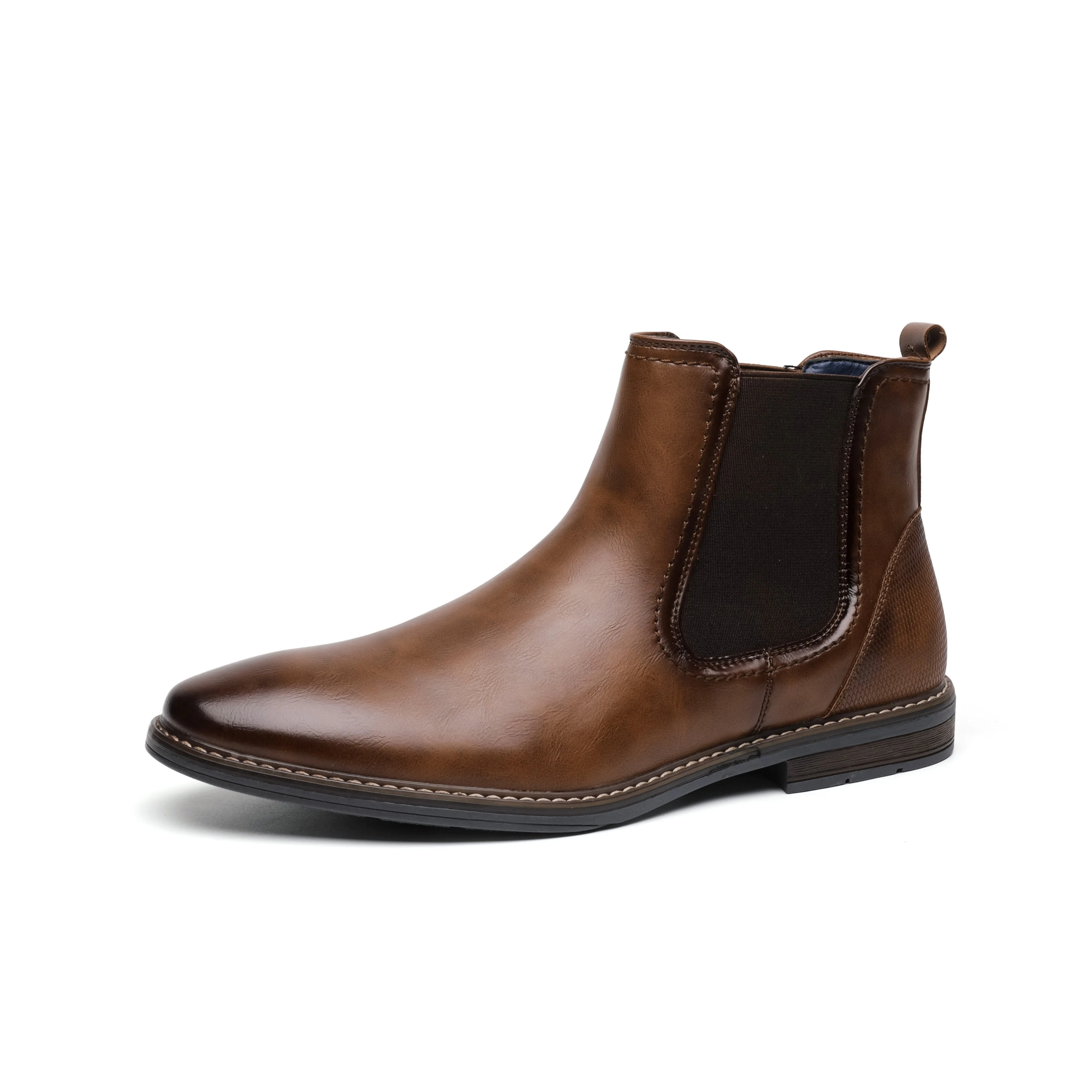 West Louis™ Designer Leather Comfortable Slip-On Chelsea Boots